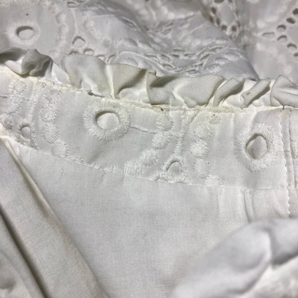 Lilly Pulitzer Betsey White Large Circle Eyelet Strapless Dress Sz 8 - Picture 8 of 10